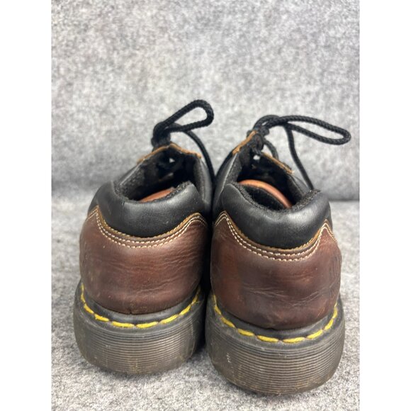 Dr. Doc Martens Industrial Steel Toe Safety Shoes Men\'s 9 Brown Leather‎ 1993 main image 4